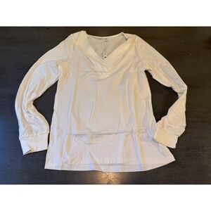 NEW white DULAYOO long sleeve shirt size small
